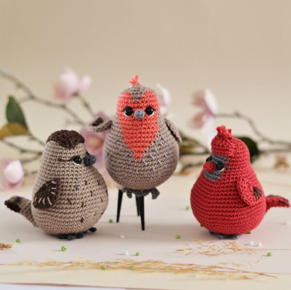 Three birds crochet pattern