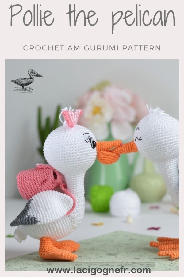 POLLIE THE PELICAN crochet pattern amigurumi